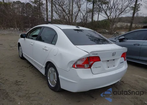 2008 Honda Civic Hybrid из США, поврежденный, VIN JHMFA36248S008490